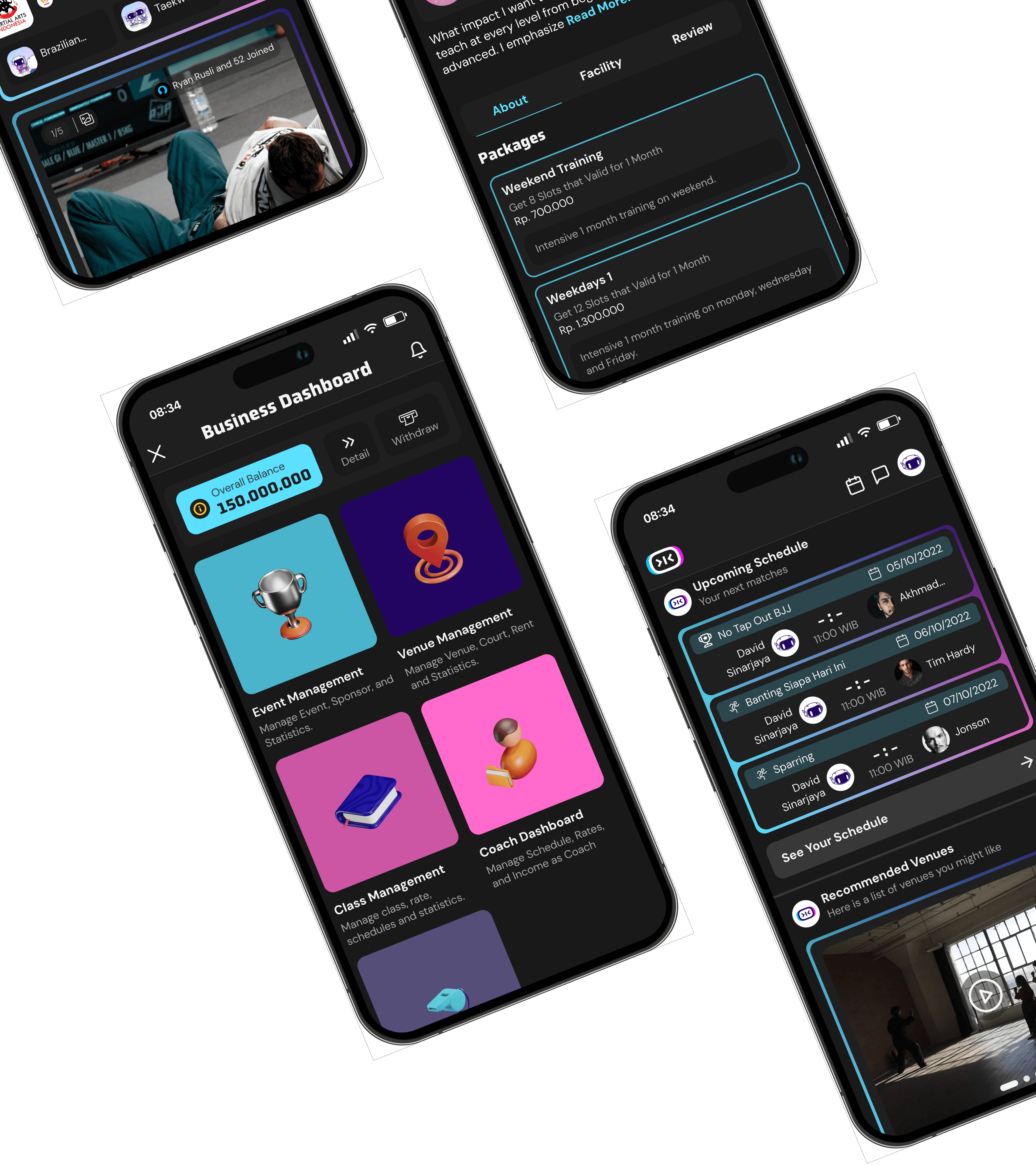 Kompit application screens