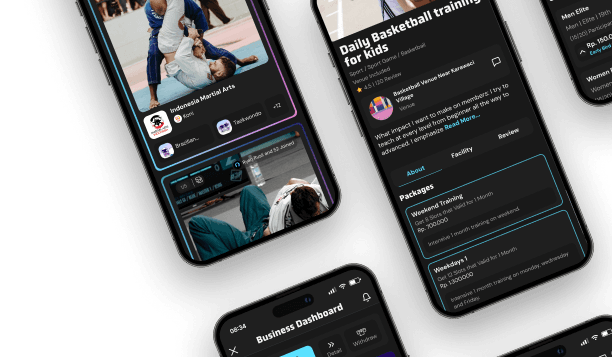 Kompit application screens
